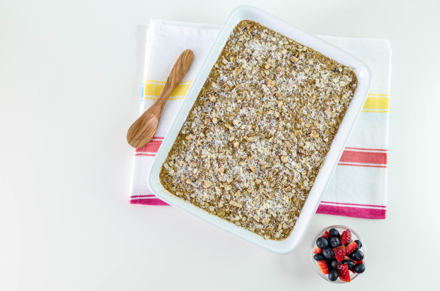 avena al horno y frutos