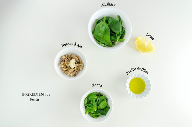 ingredientes para hacer un pesto