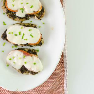 Pesto de Menta con Pechugas y Mozzarella