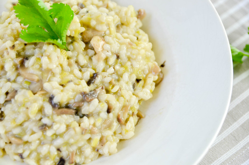 risotto de champiñones