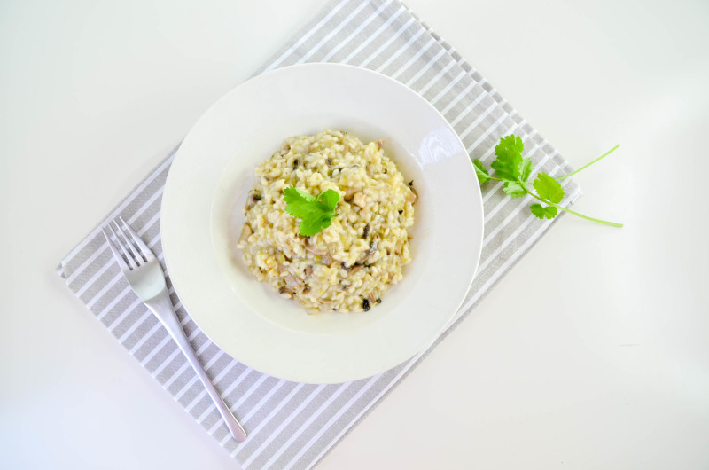 risotto de champiñones