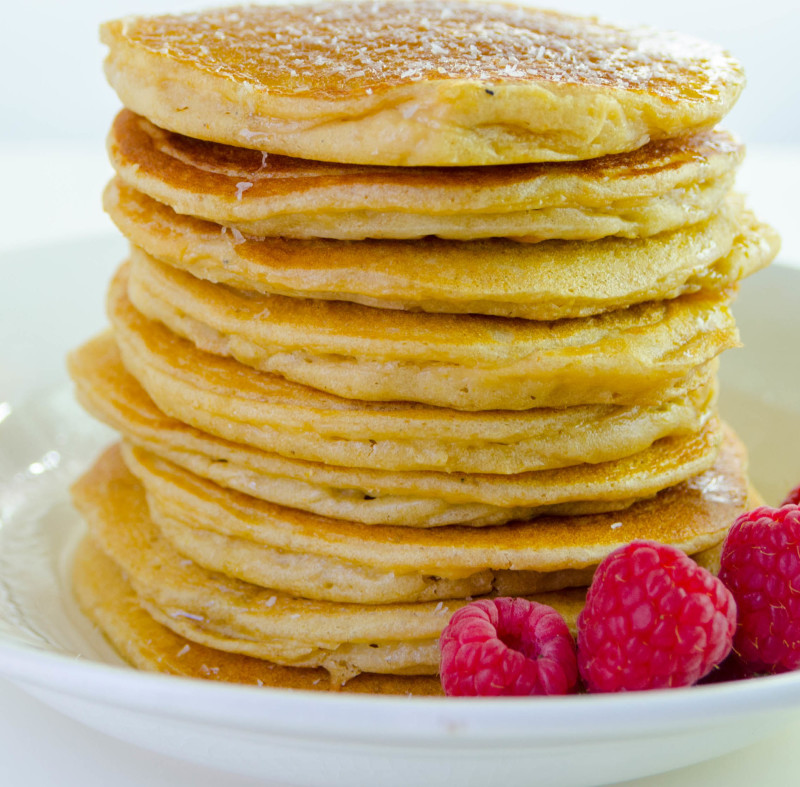 pancakes de ricotta y limón