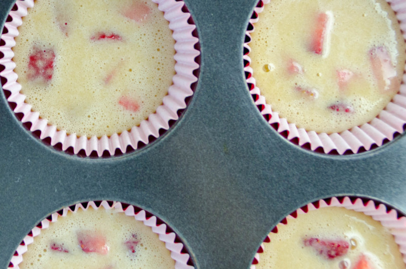 muffins de fresas naturales