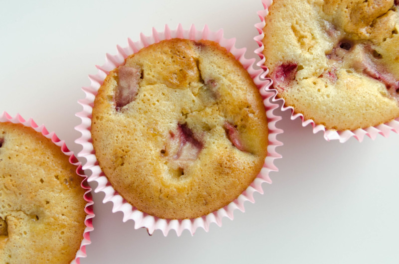 muffins de fresas