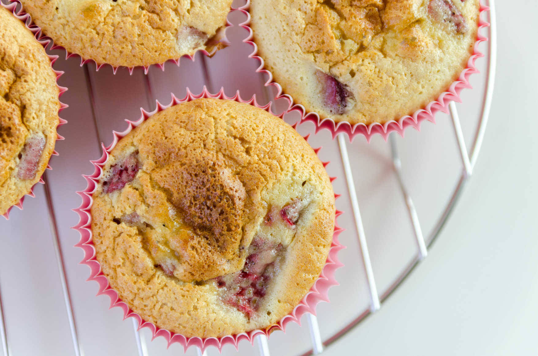 Muffins con Fresas Naturales