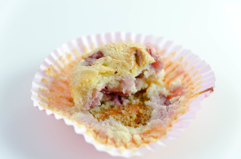 muffins de fresas naturales