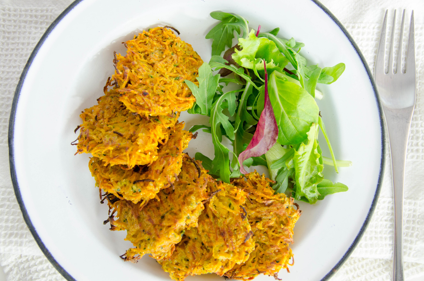 Tortitas de Boniato y Calabacín con Especias