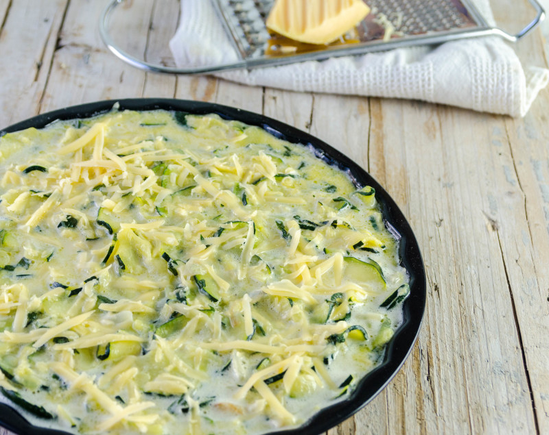 quiche de calabacín sin gluten