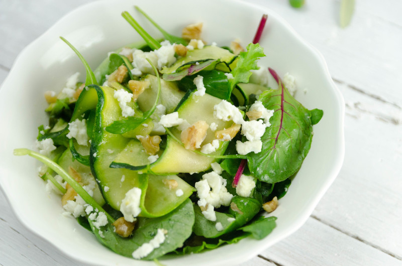 ensalada carpaccio de calabacin