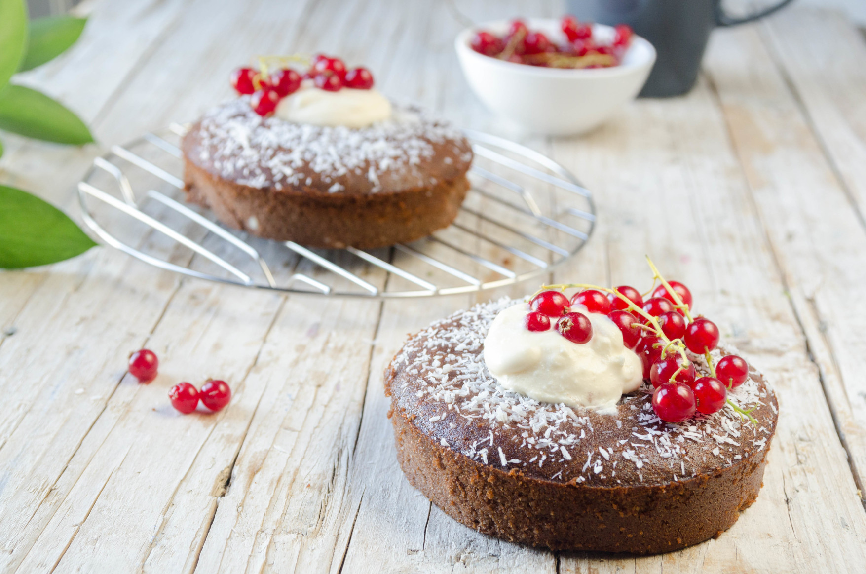 Mini Tartas de Chocolate sin gluten con Topping de Mascarpone y Té Negro