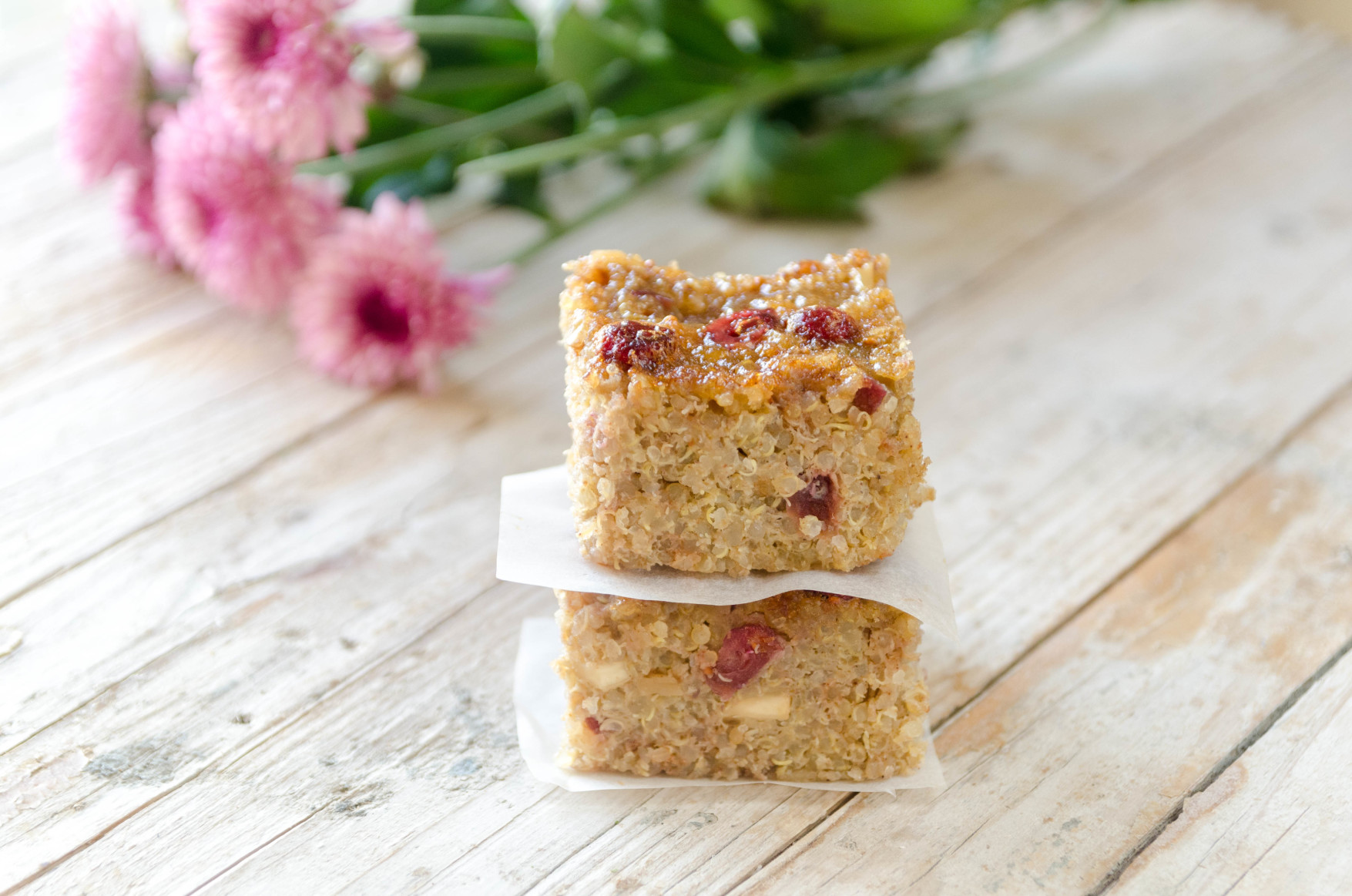 Bizcocho de Quinoa, Arandanos y Canela