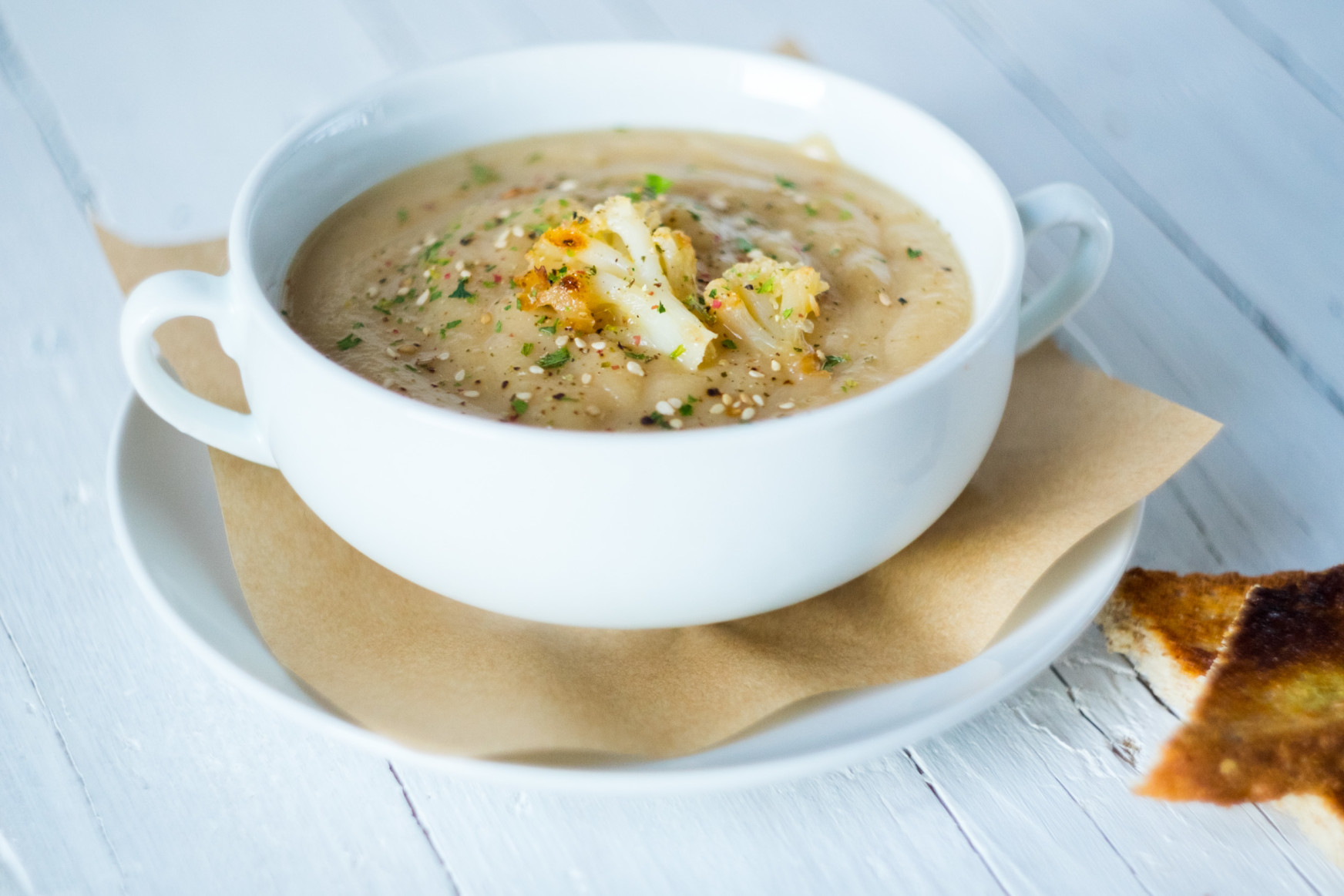 Crema de Coliflor Asada