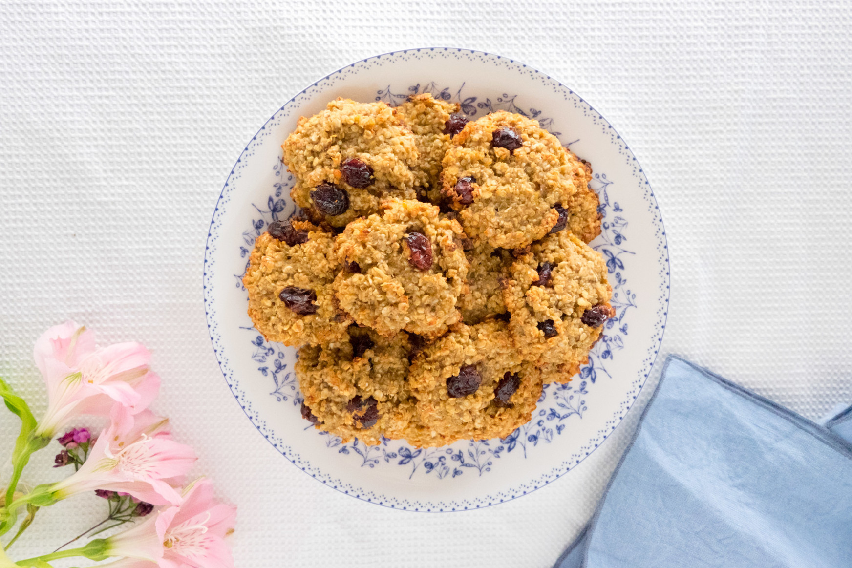 Galletas de Quinoa, Avena y Arandanos