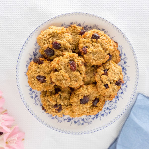 Galletas de Quinoa, Avena y Arandanos