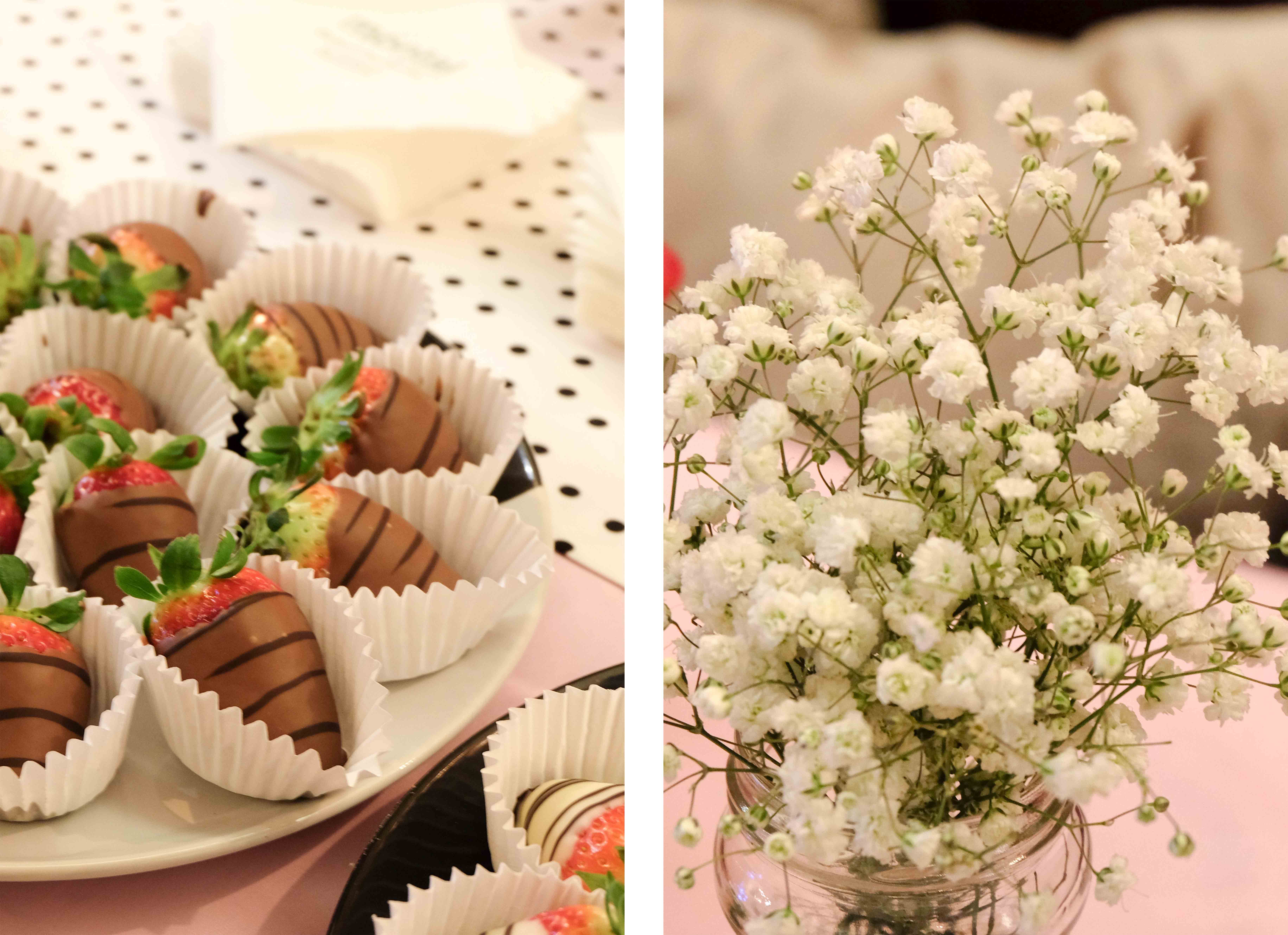 fresas y chocolate