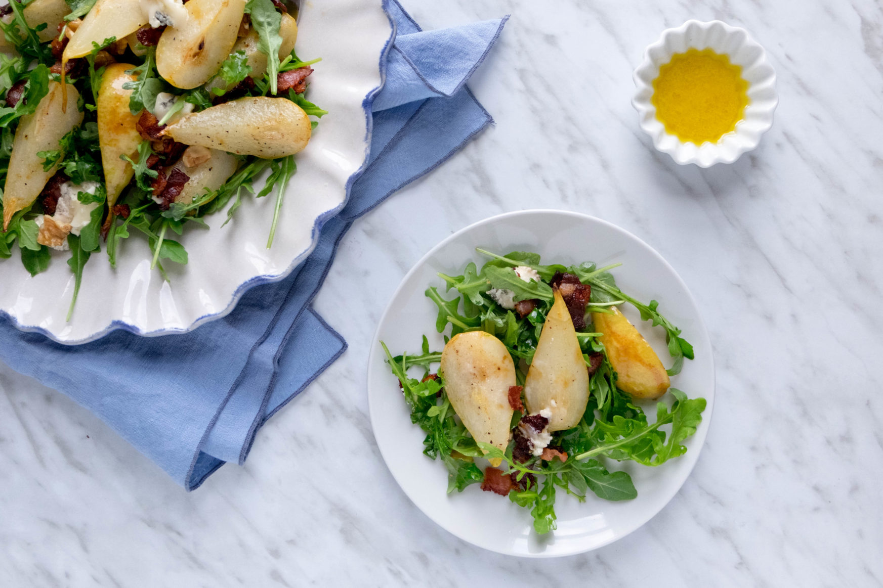 Ensalada de Peras, Bacon y Gorgonzola