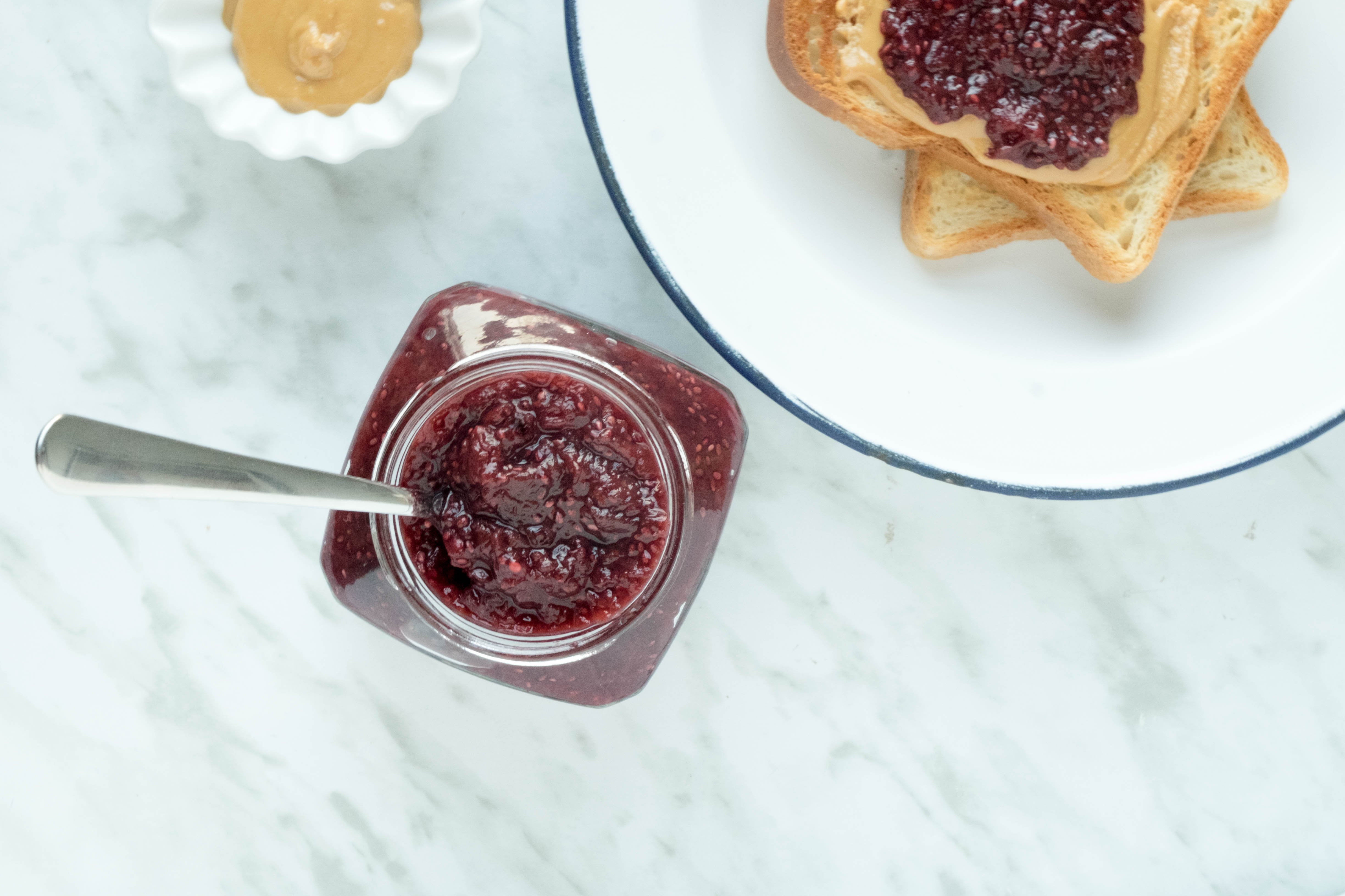 mermelada de chia y cereza