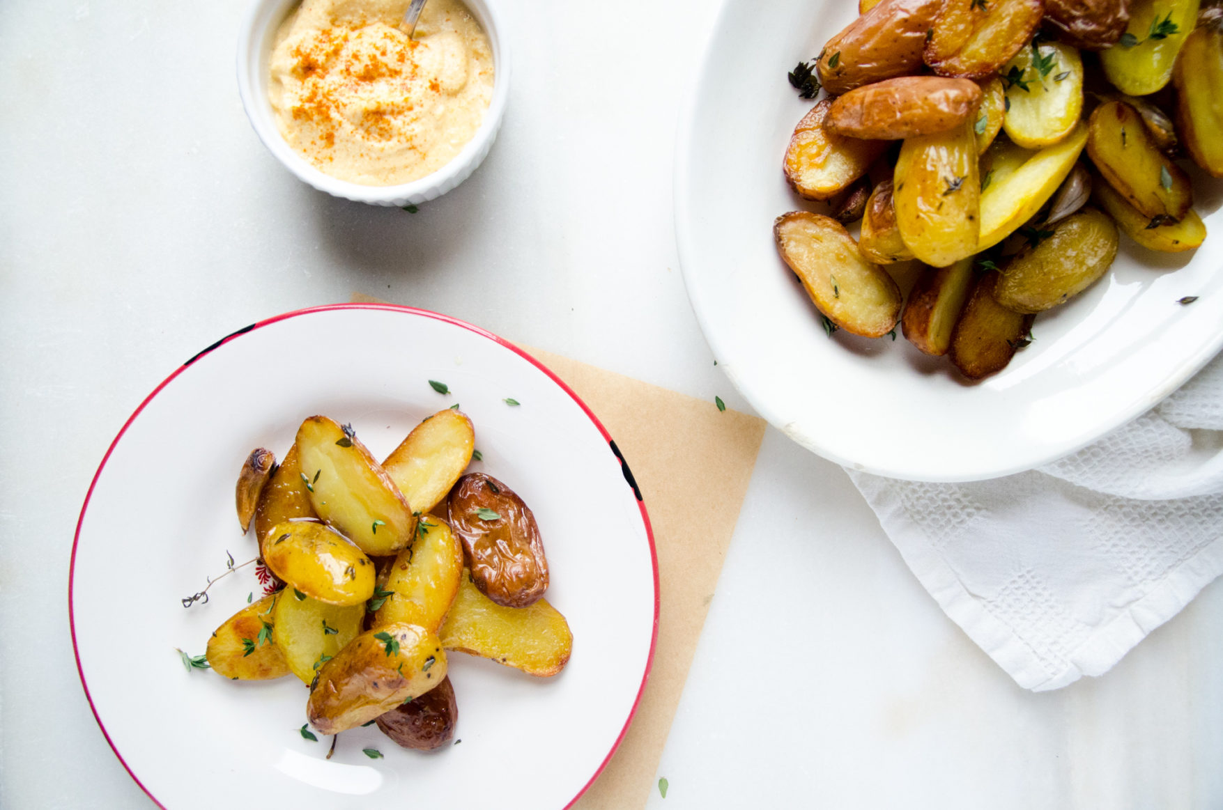 Patatas Crujientes con Crema de Calabaza