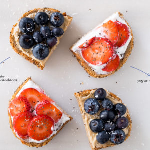 Tostadas de Frutas