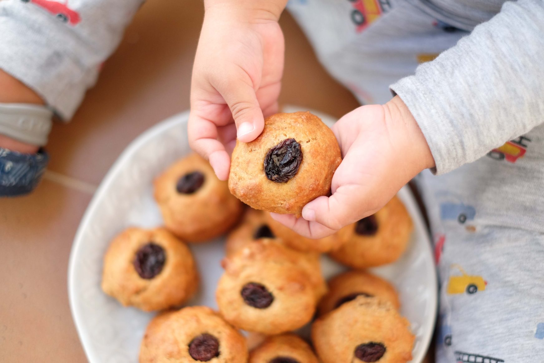 Bollitos con Pasas para niños