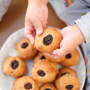 Bollitos con Pasas para niños