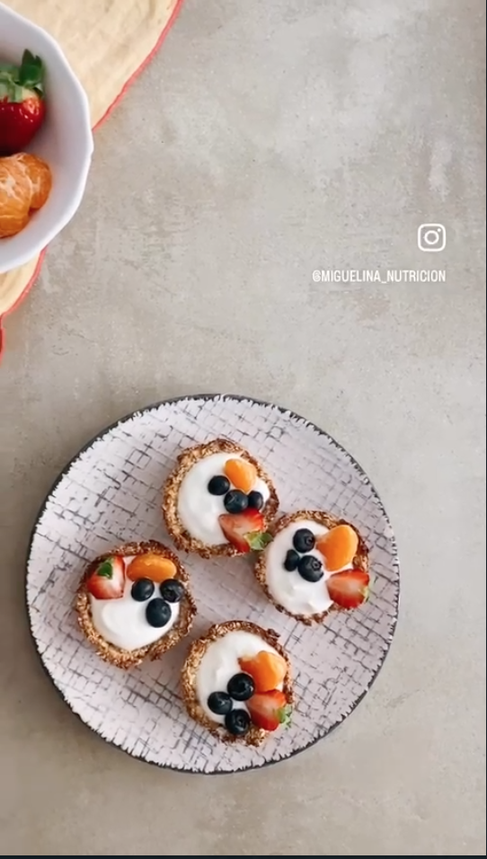 Tartaletas de Yogur y Fruta